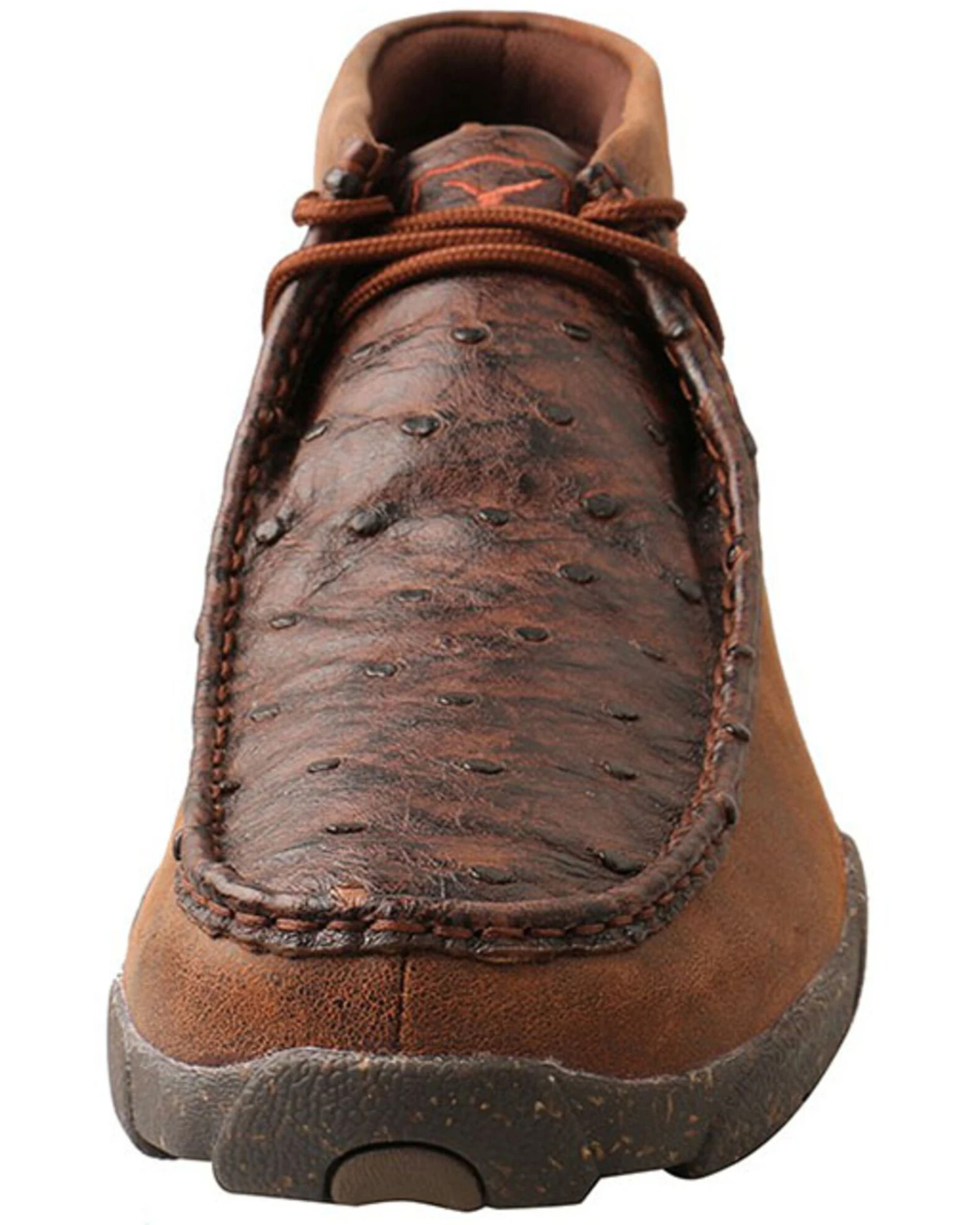 Twisted X Men's Ostrich Chukka Shoes - Moc Toe - Image 3