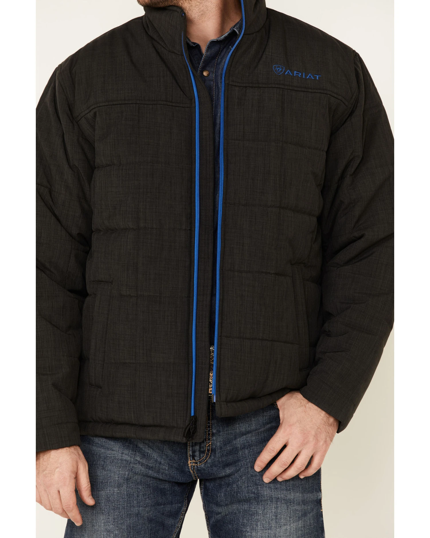 Ariat Men's Charcoal Crius CC Insulated Zip-Front Jacket - Image 2