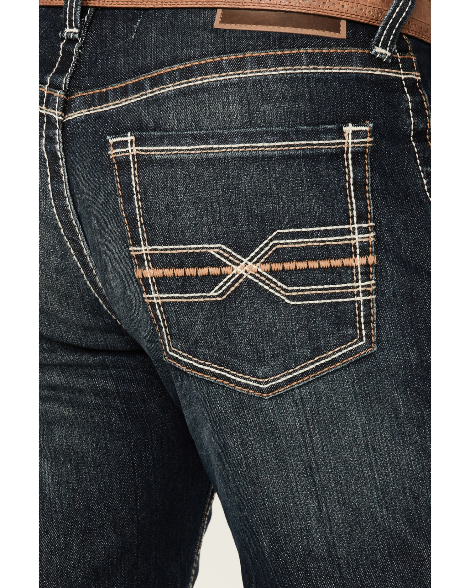 Ariat Men's M4 Cobalt Dark Wash Stretch Relaxed Straight Jeans - Image 2