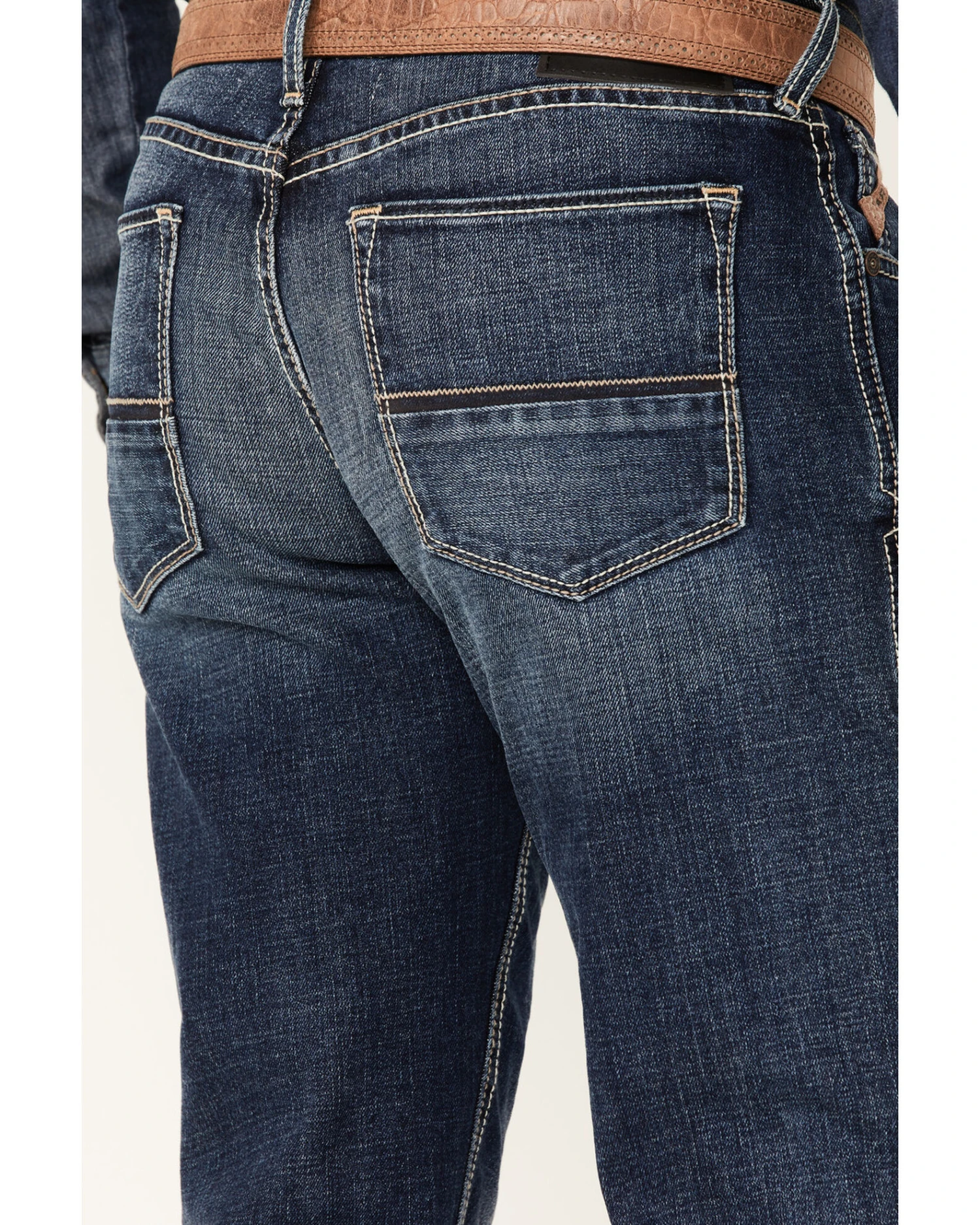 Ariat Men's M5 Travis Dark Wash Stretch Straight Leg Jeans - Image 2