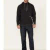 Ariat Men's Charcoal Rebar Workman 1/4 Zip Front Work Hooded Pullover