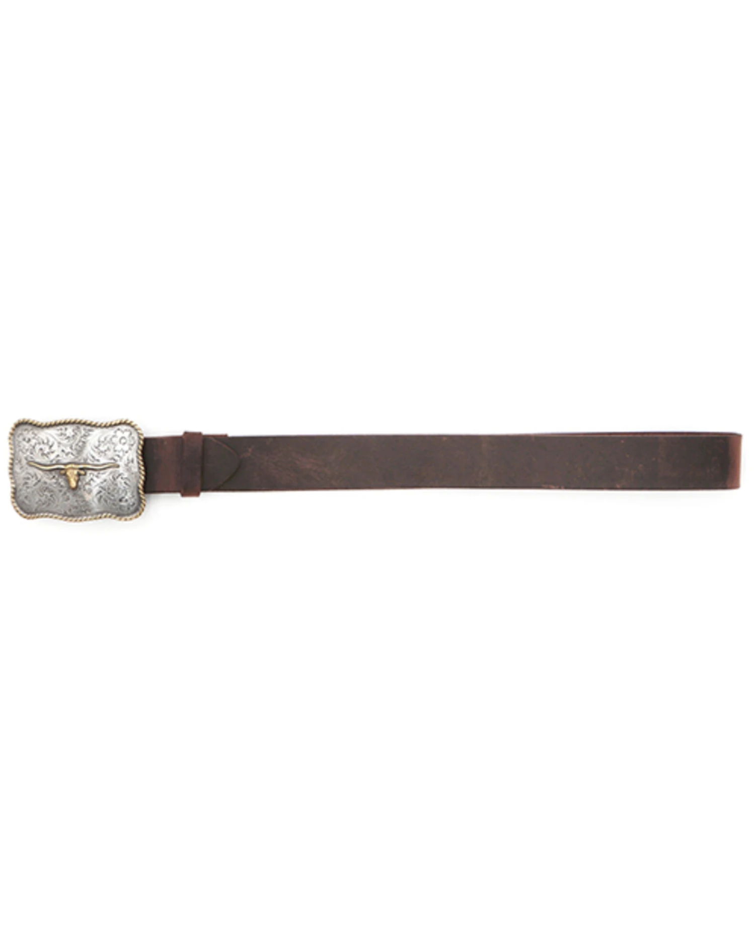 Cody James Men's Scalloped Longhorn Western Belt - Image 2