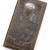 Cody James Men's Bi-Fold Crocodile Print Embossed Rodeo Wallet