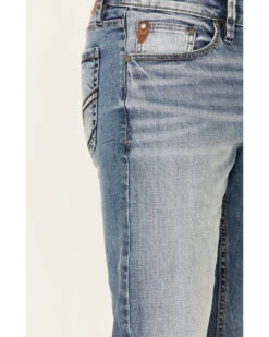 Moonshine Spirit Men's Grant Medium Wash Stretch Slim Straight Jeans