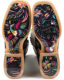 Tin Haul Women's Ooh La La Western Boots - Broad Square Toe