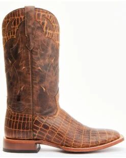 Moonshine Spirit Men's Tully Croc Print Western Boots - Broad Square Toe