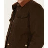 Pendleton Men's Solid Olive Canvas Snap-Down Shirt Jacket