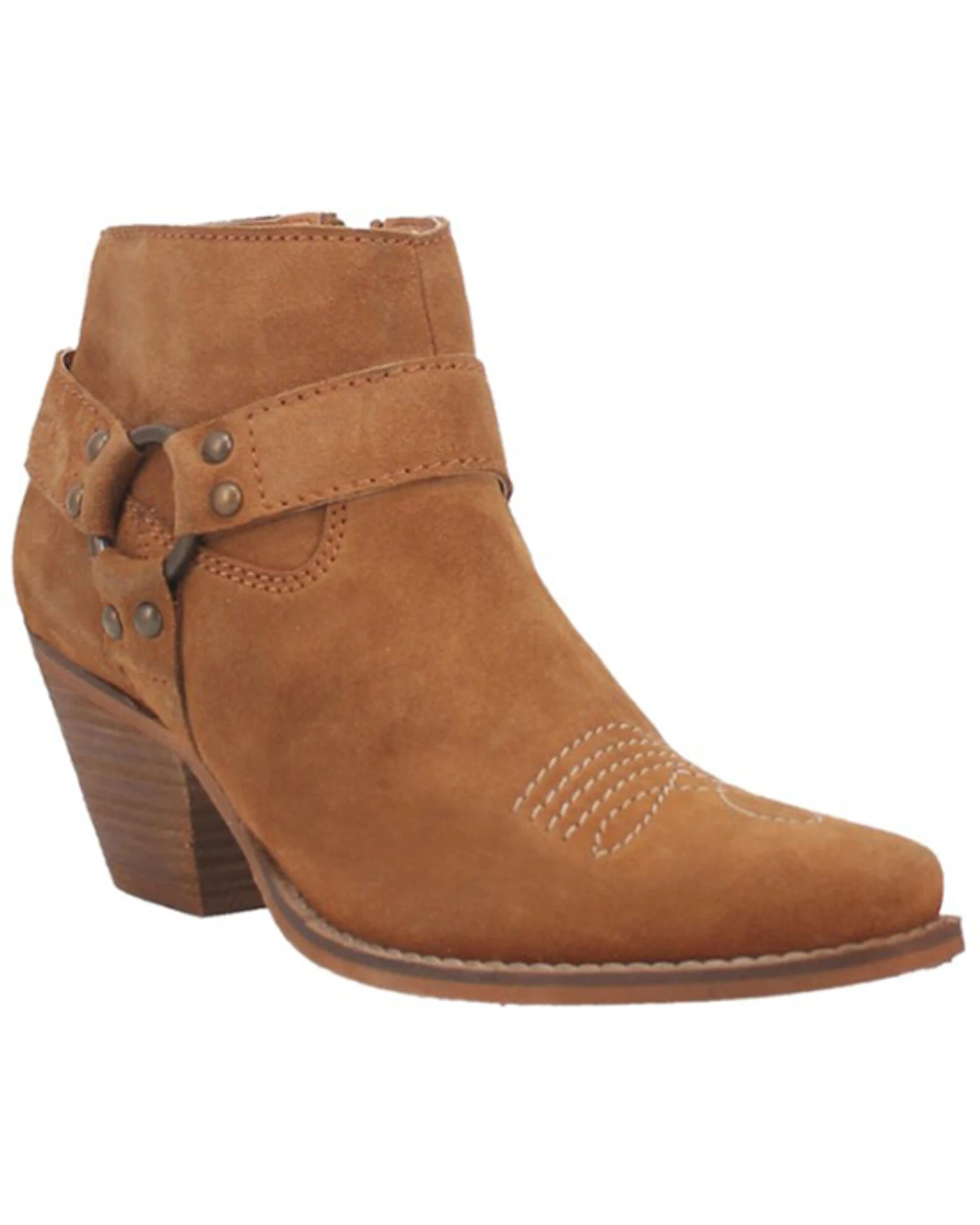 Dingo Women's Buckskin Western Fashion Booties - Snip Toe - Image 3