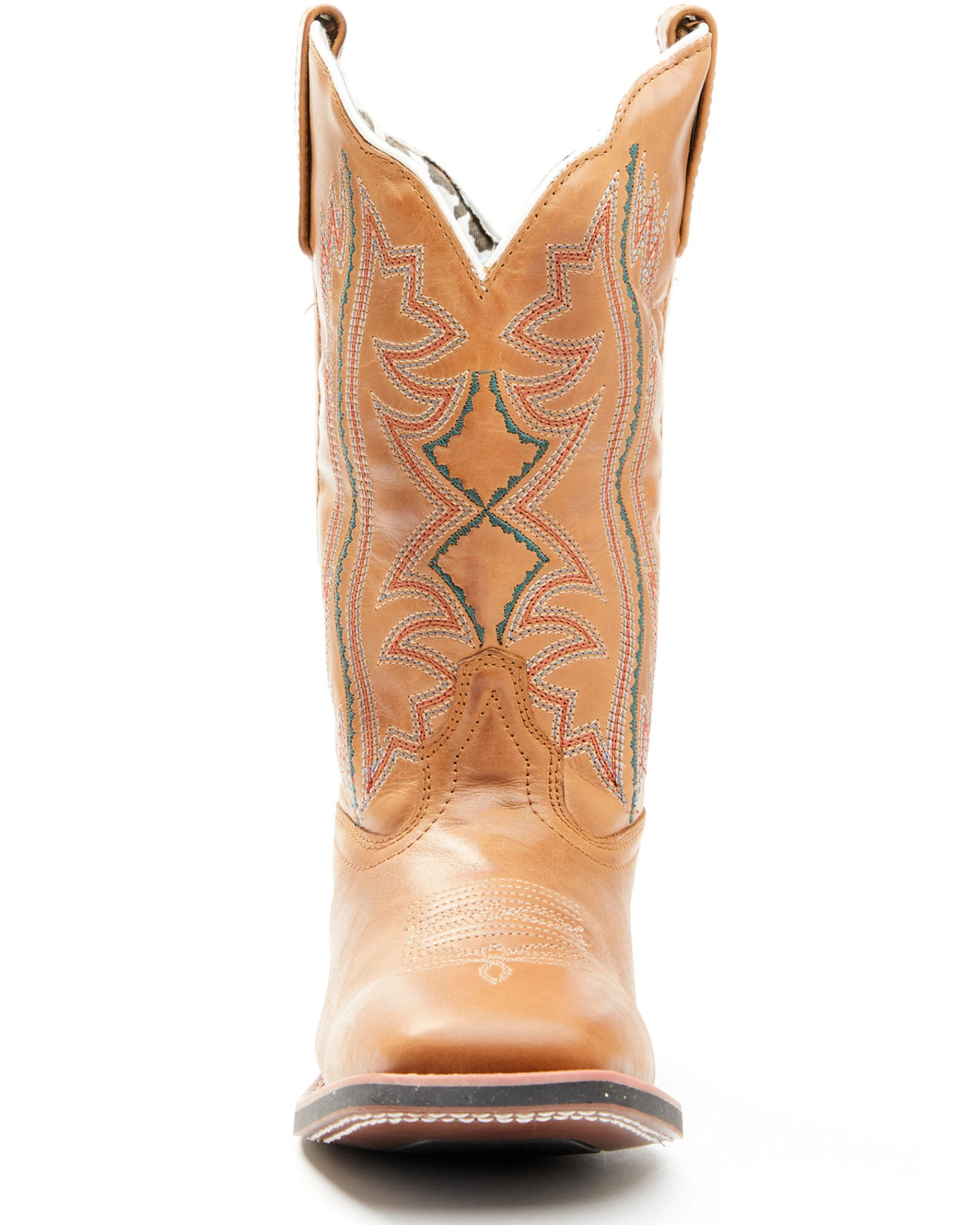 Laredo Women's Lad Tan Western Boots - Broad Square Toe - Image 3