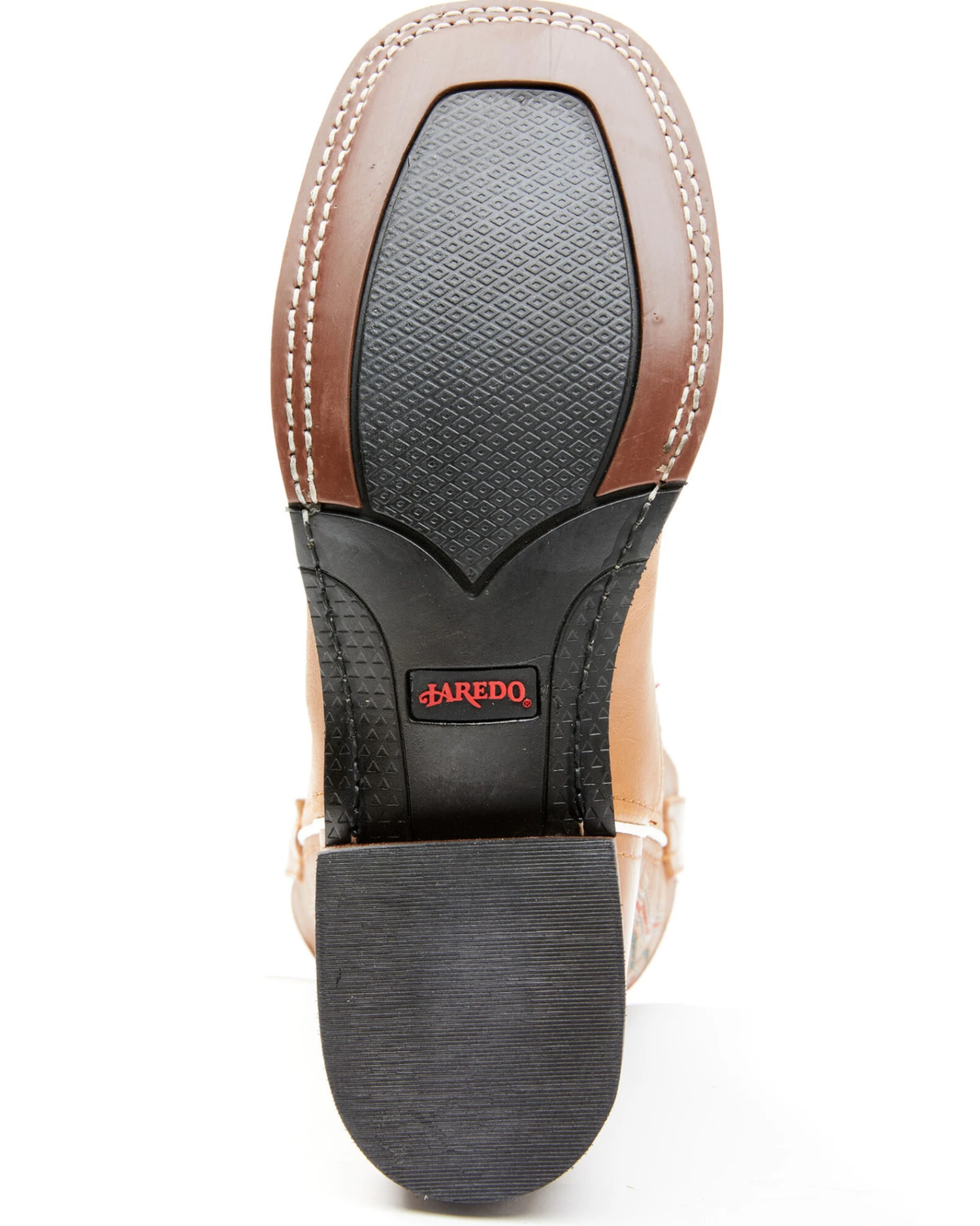 Laredo Women's Lad Tan Western Boots - Broad Square Toe - Image 4