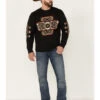Pendleton Men's Shetland Wool Washable Crew Sweater - Heather Black