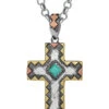Montana Silversmiths Women's Antiqued Serrated Cross Necklace