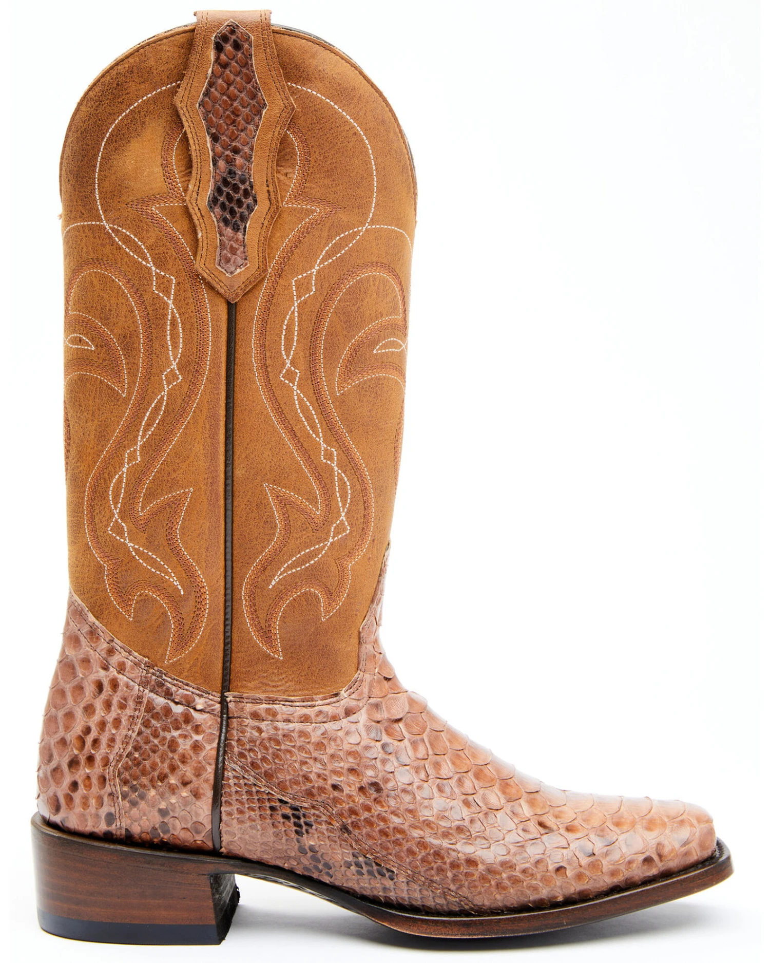 Shyanne Women's Geneva Exotic Snake Skin Western Boots - Square Toe - Image 5