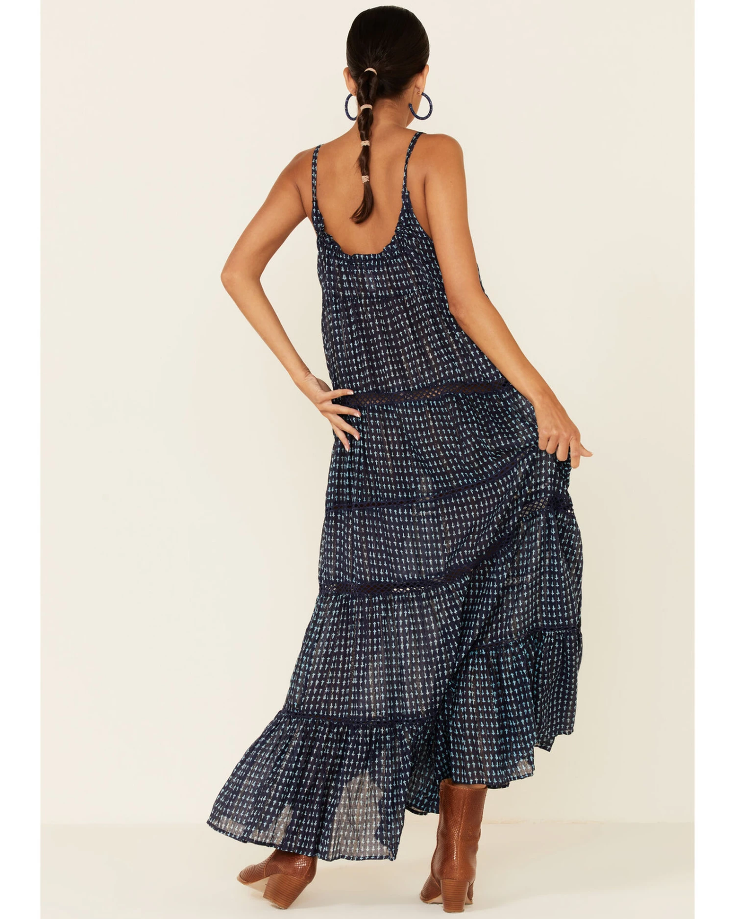 Free People Women's Midnight Dance Print Sleeveless Maxi Dress - Image 2