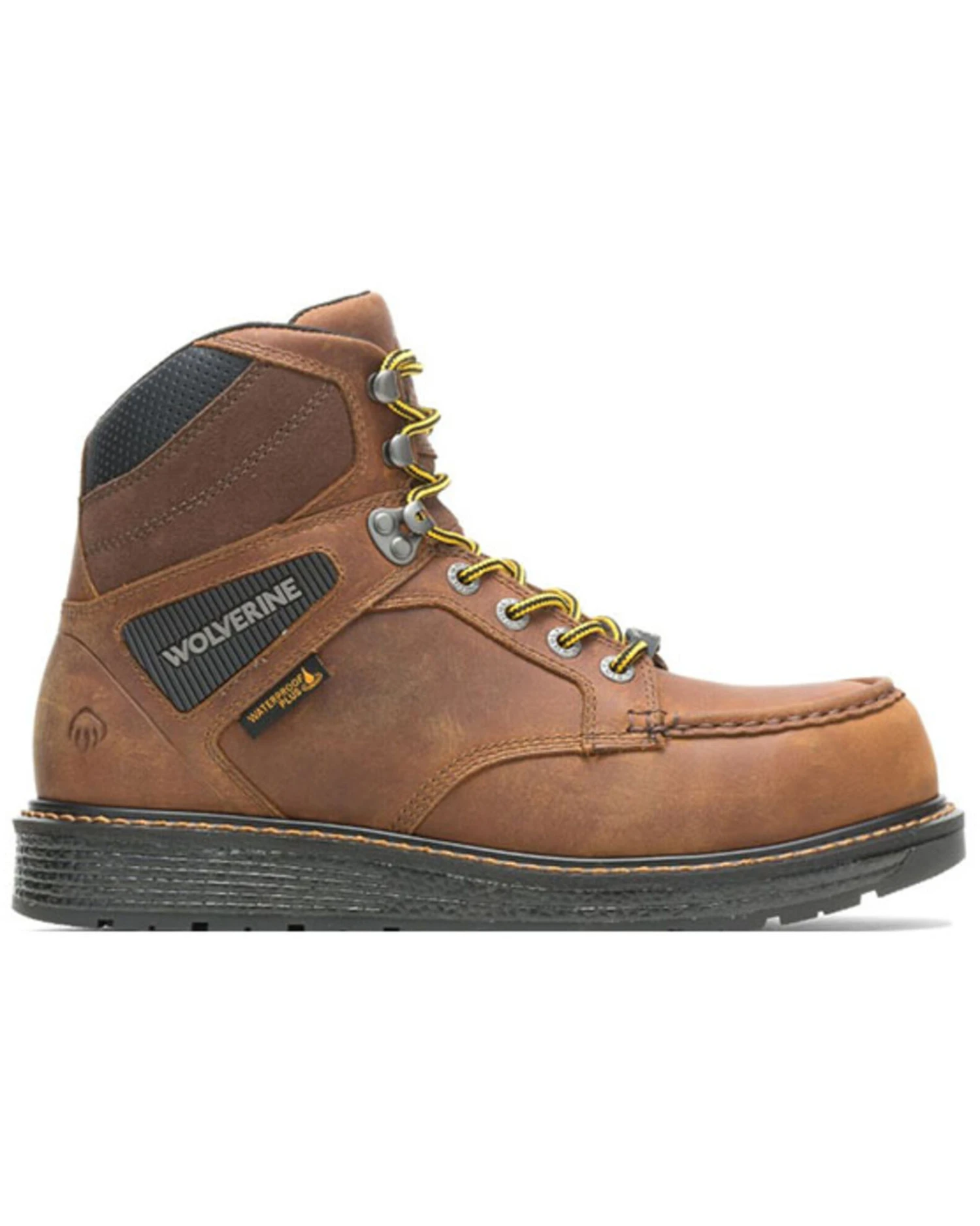Wolverine Men's Brown Hellcat Ultraspring Work Boots - Soft Toe - Image 4