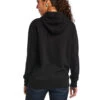 Ariat Women's Black R.E.A.L Mexico Embroidered Logo Pullover Hoodie - Plus