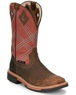Justin Men's Dalhart Waterproof Western Work Boots - Nano Composite Toe