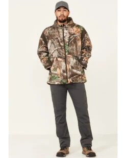 Wrangler ATG Men's All-Terrain Camo Zip-Front Hooded Softshell Jacket