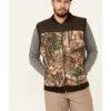 Wrangler ATG Men's All-Terrain Realtree Camo Fleece Zip-Front Bomber Vest