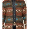 Scully Men's Southwestern Print Button-Doiwn Heavy Shirt Jacket