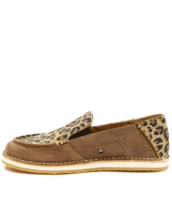 RANK 45 Women's Leopard Casual Slip-On Shoe - Moc Toe