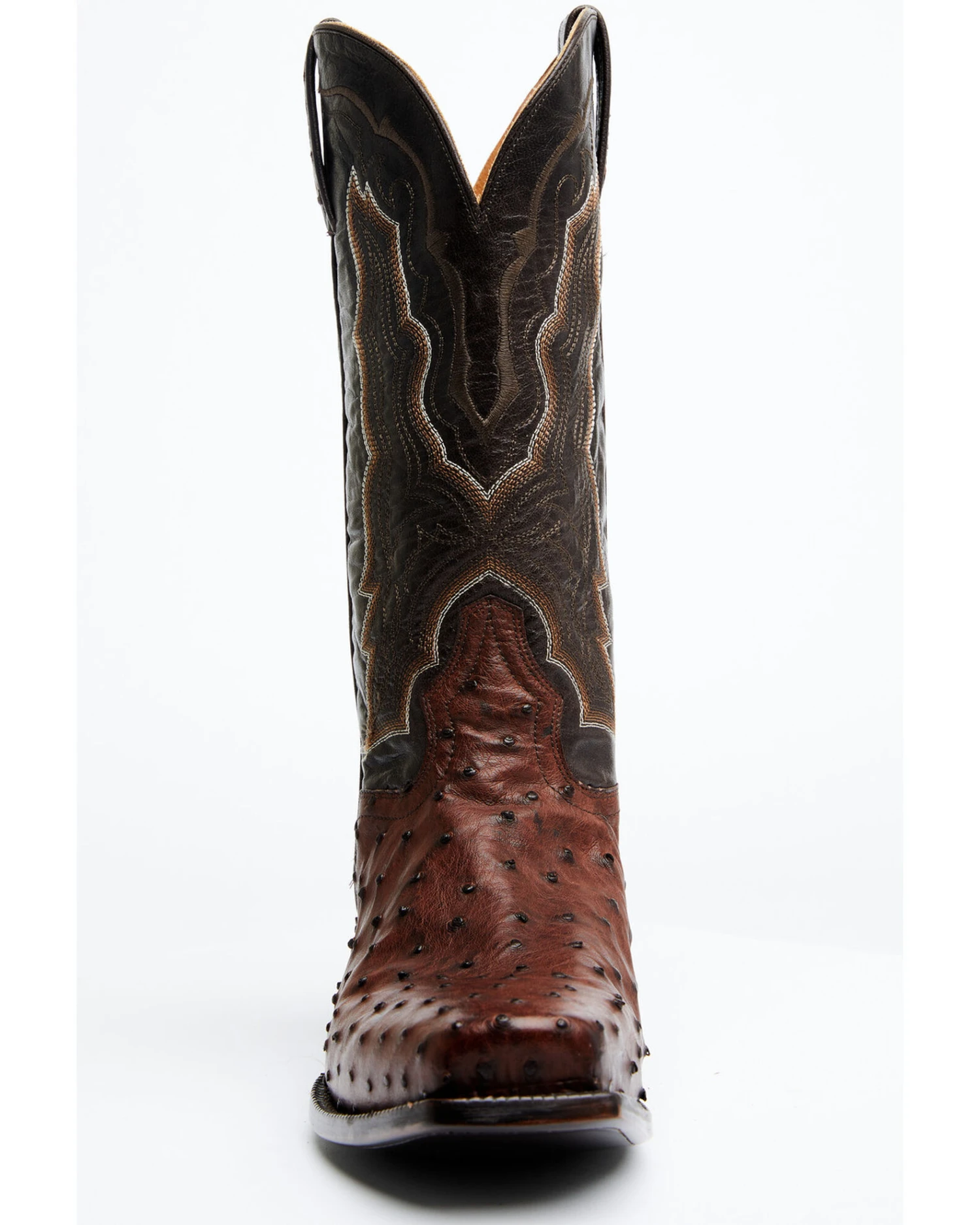 El Dorado Men's Exotic Full-Quill Ostrich Skin Western Boots - Square Toe - Image 7