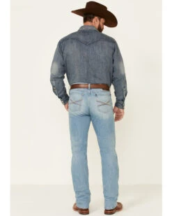 Wrangler 20X Men's Beech Light Wash Stretch Slim Straight Jeans