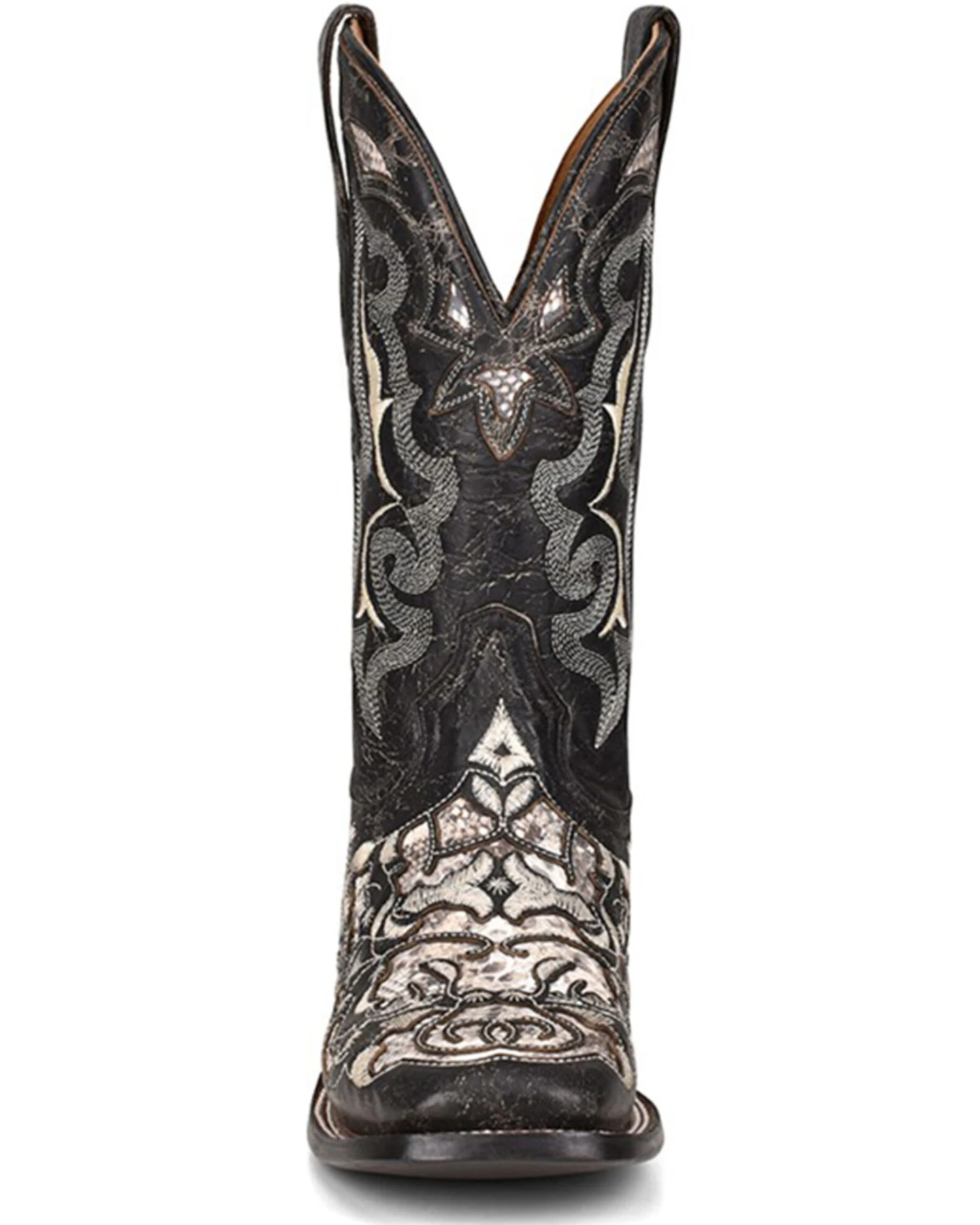 Corral Men's Exotic Python Skin Inlay Western Boots - Square Toe - Image 2