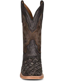 Corral Men's Black Embroidery Western Boots - Broad Square Toe