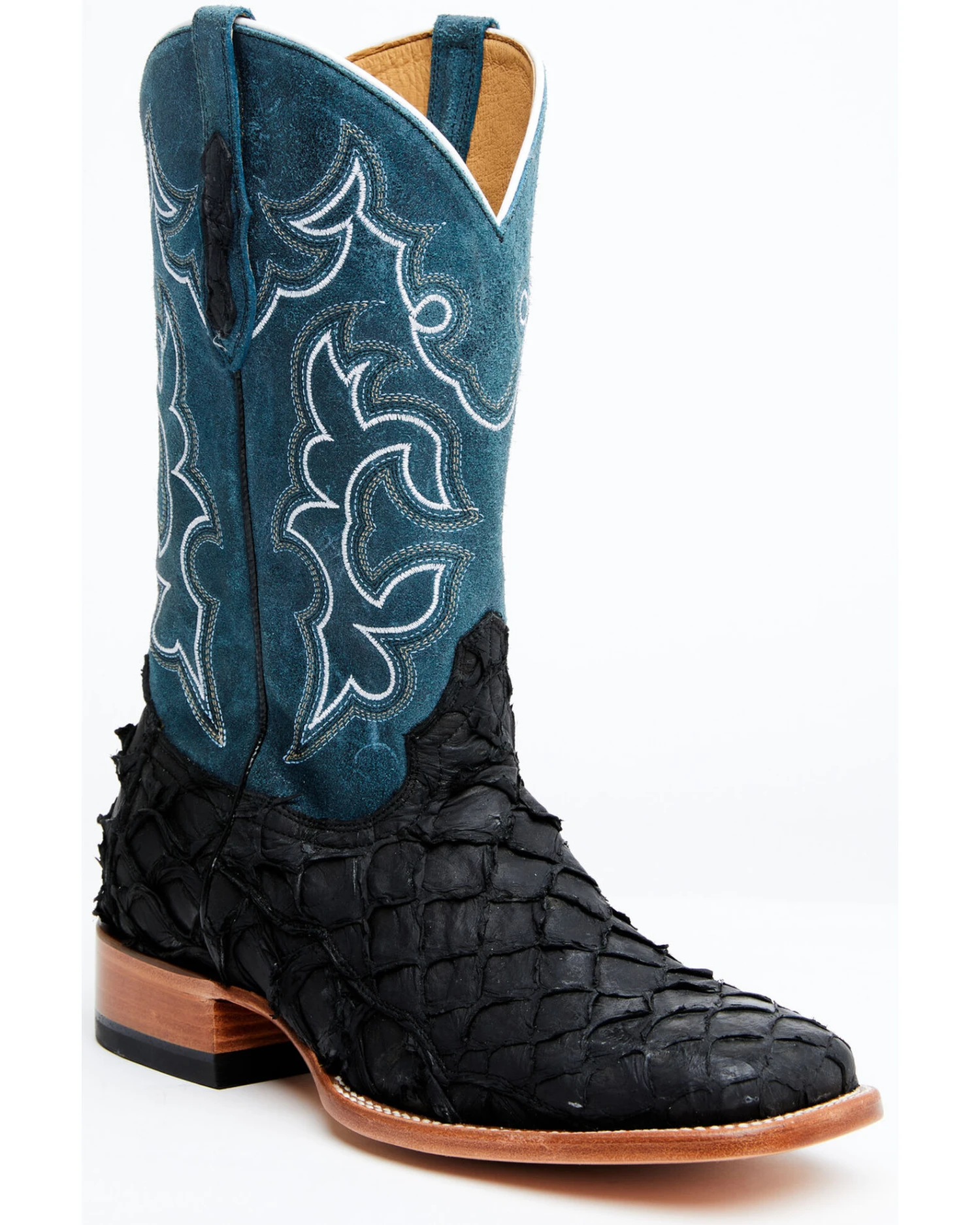 Cody James Men's Pirarucu Soul Western Exotic Boot - Broad Square Toe - Image 4