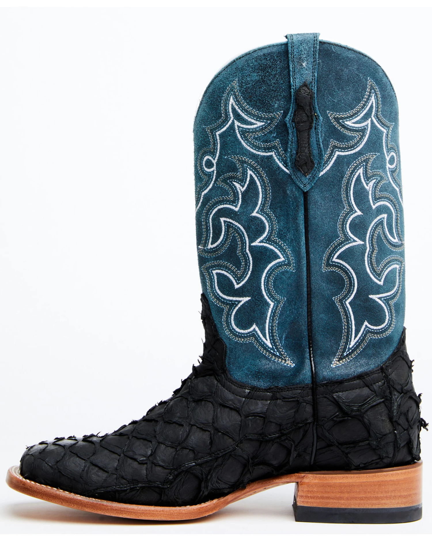 Cody James Men's Pirarucu Soul Western Exotic Boot - Broad Square Toe - Image 6