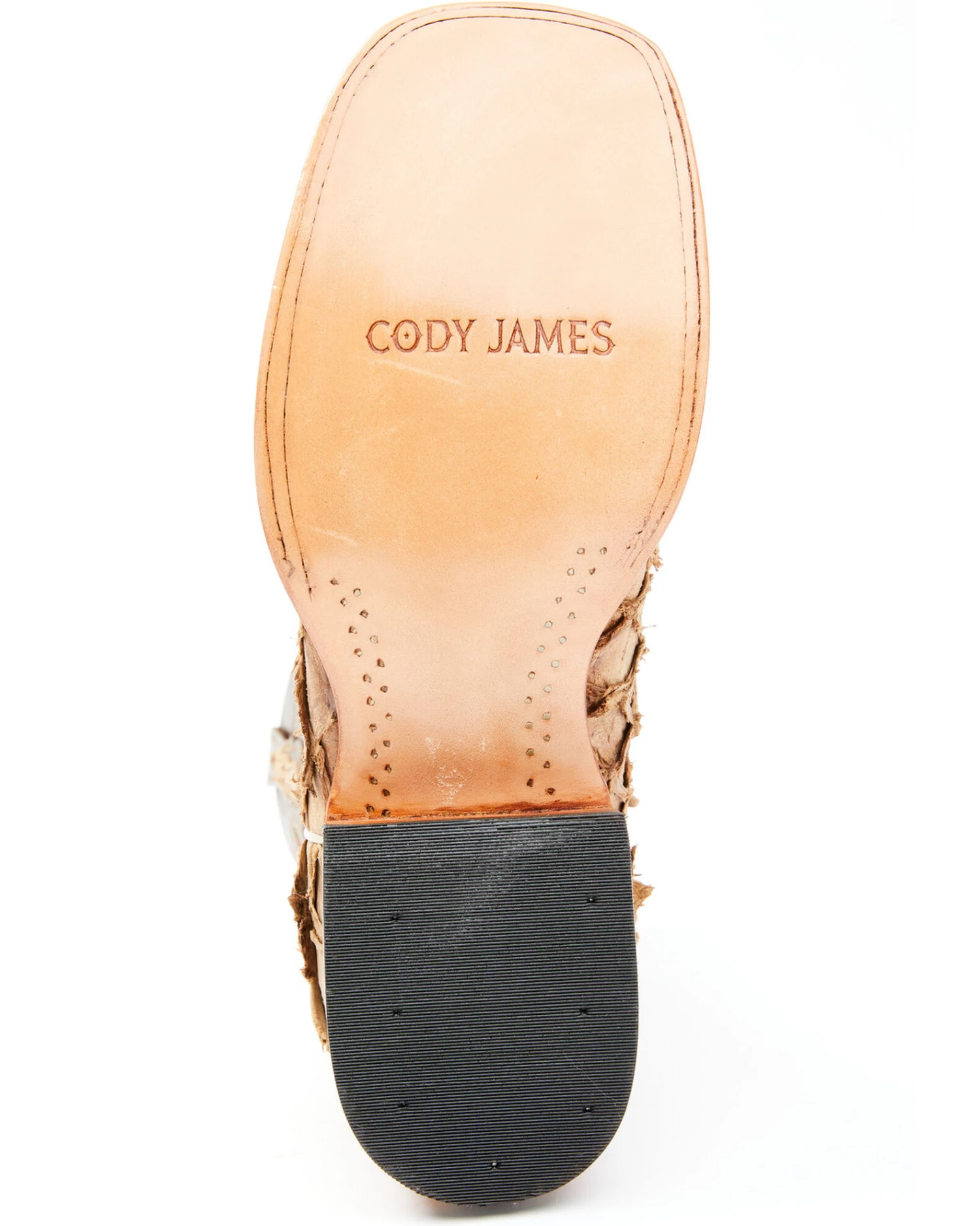 Cody James Men's Exotic Pirarucu Western Boots - Broad Square Toe - Image 3