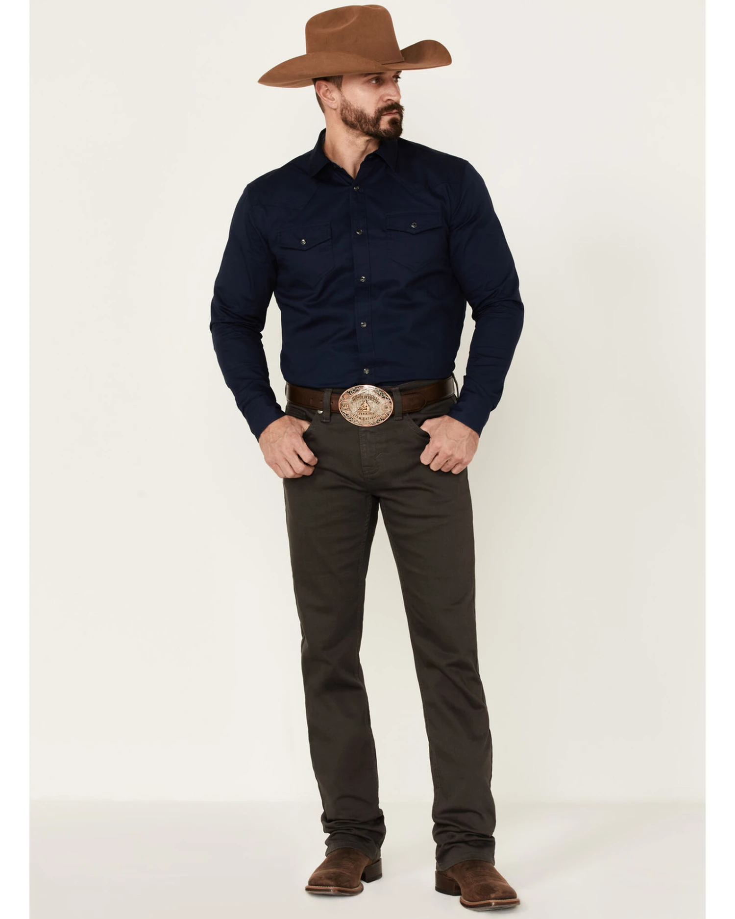 Cody James Men's Appaloosa Gray Wash Stretch Slim Straight Jeans - Image 2