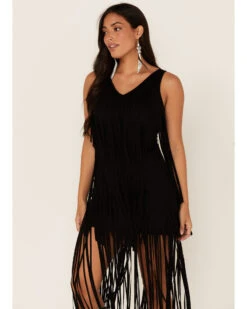 Idyllwind Women's Dazzler Fringe Faux Suede Dress