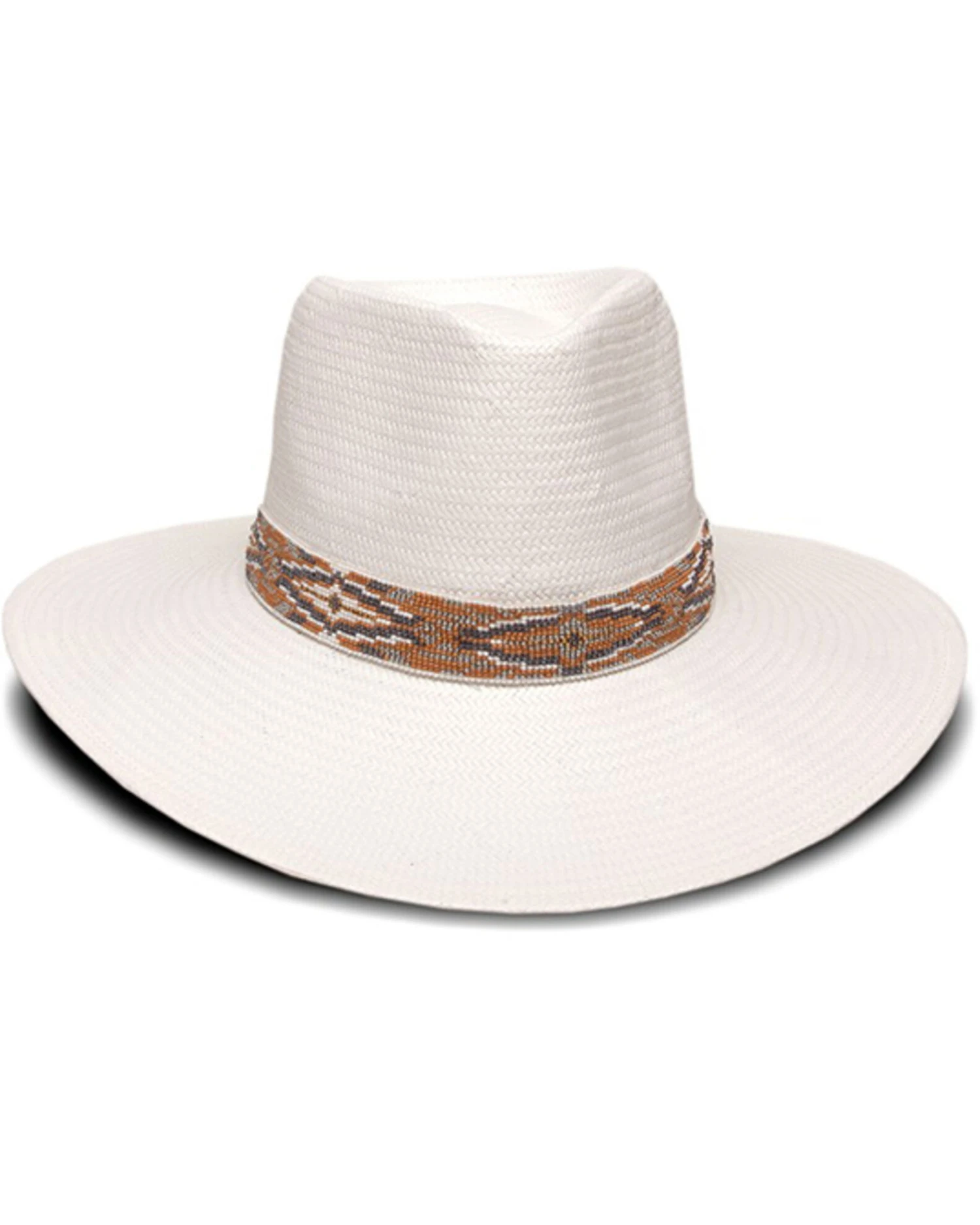 Nikki Beach Women's White Dove Western Panama Straw Hat - Image 3