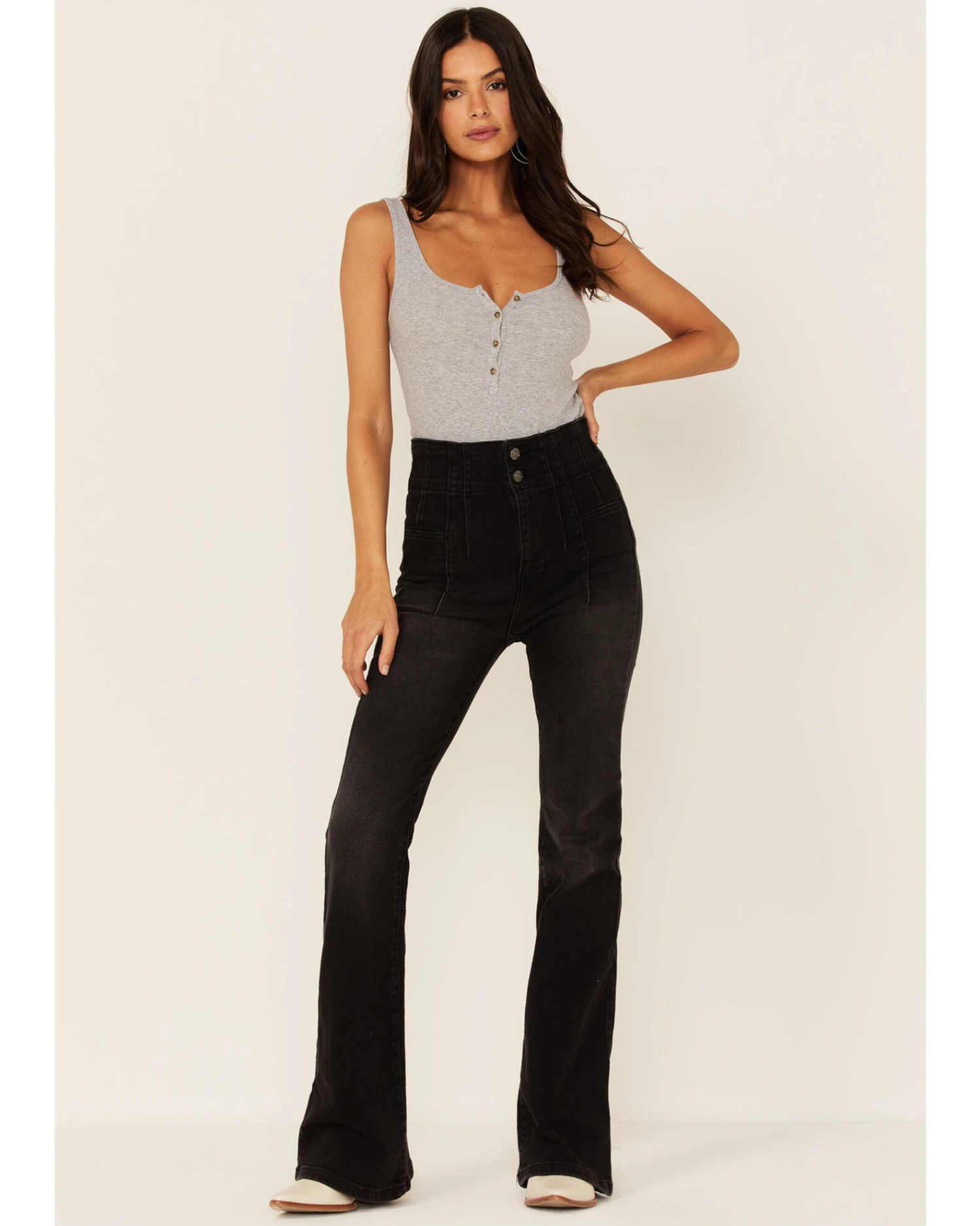 Free People Women's Jayde High Rise Flare Jeans