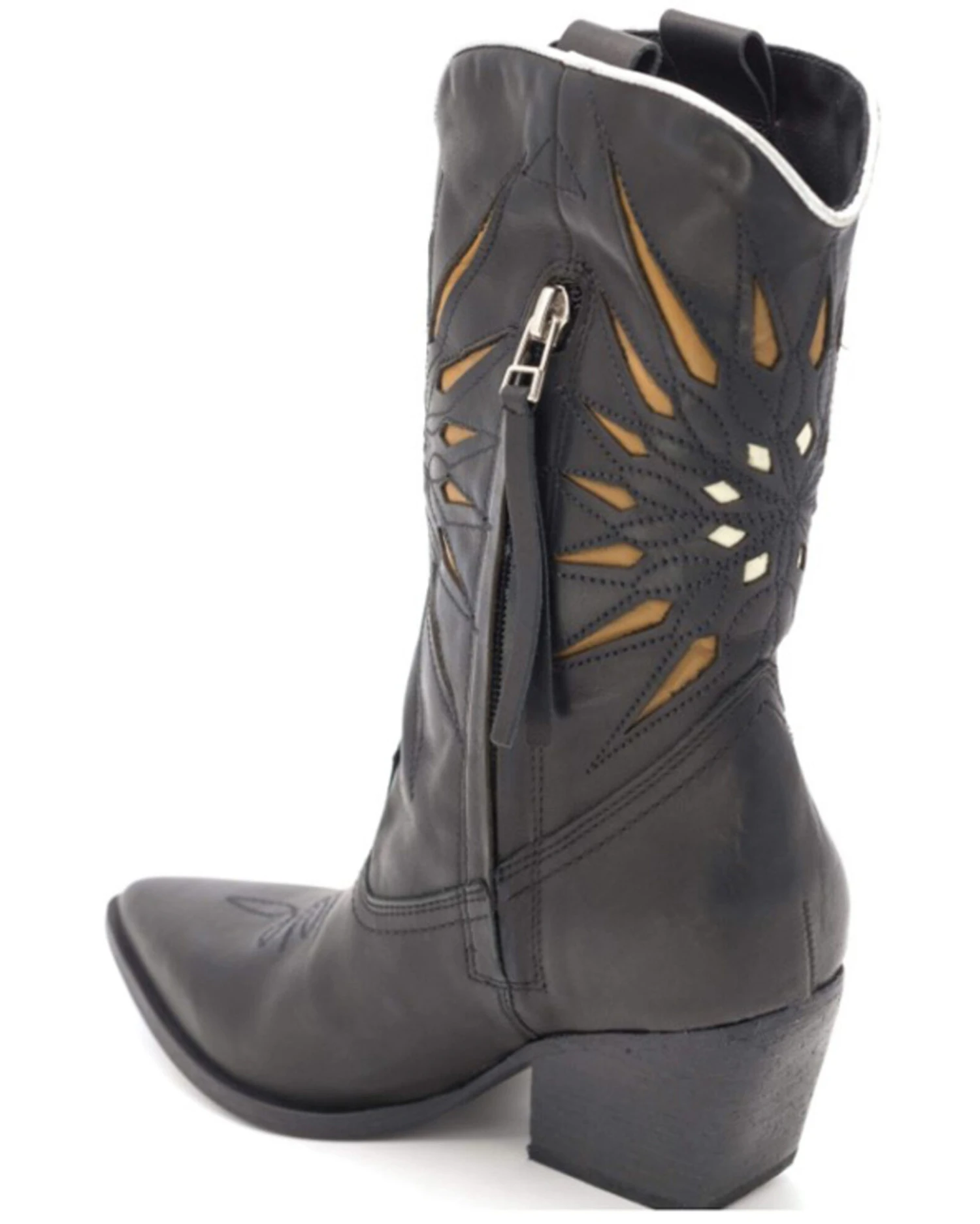 Golo Women's Contrasting Sun Western Boots - Pointed Toe