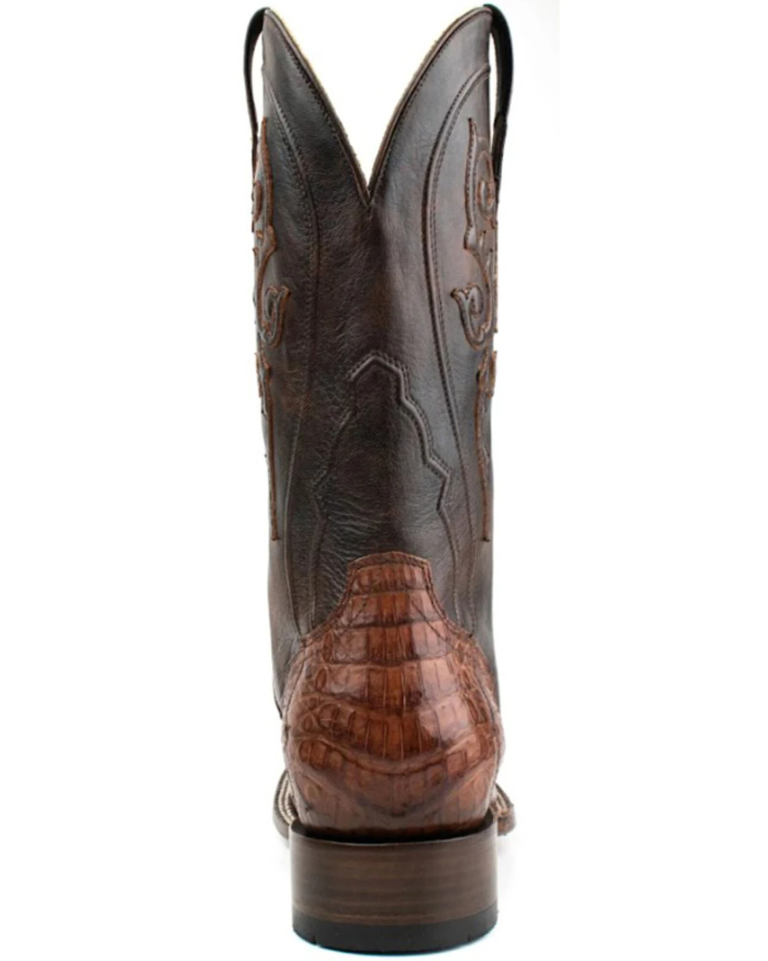 El Dorado Men's Waxy Cowboy Caiman Belly Exotic Western Boots - Broad Square Toe - Image 2