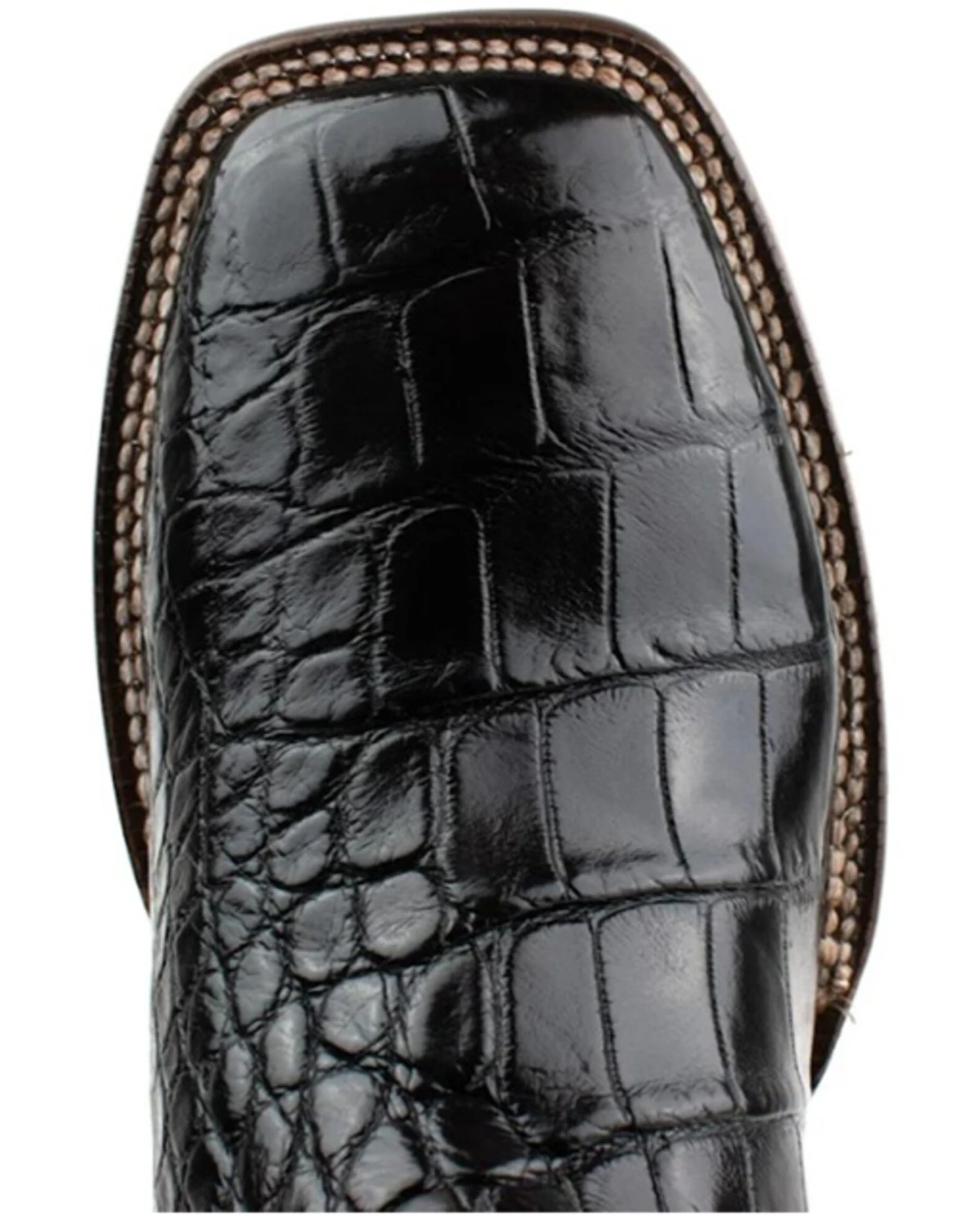 El Dorado Men's American Alligator Exotic Western Boots - Broad Square Toe - Image 7