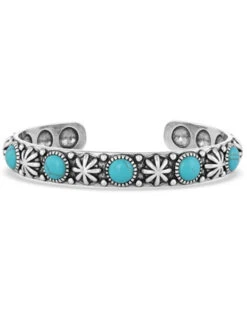 Montana Silversmiths Women's Starlight Starbrite Stone Turquoise Silver Bracelet