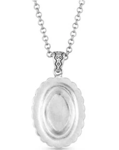 Montana Silversmiths Women's Turquoise Magic Stamped Pendant Necklace