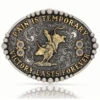 Montana Silversmiths Women's Pain Is Temporary Bull Riding Buckle