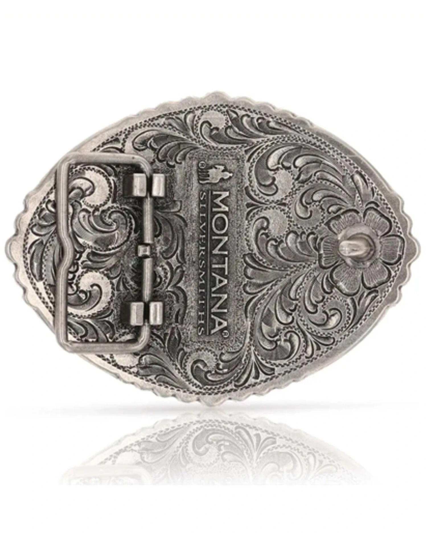 Montana Silversmiths Women's Pain Is Temporary Bull Riding Buckle - Image 2