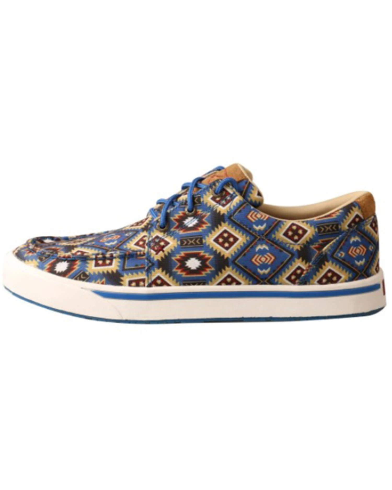 Twisted X Men's Southwestern Pattern Casual Kicks Shoes - Moc Toe - Image 4