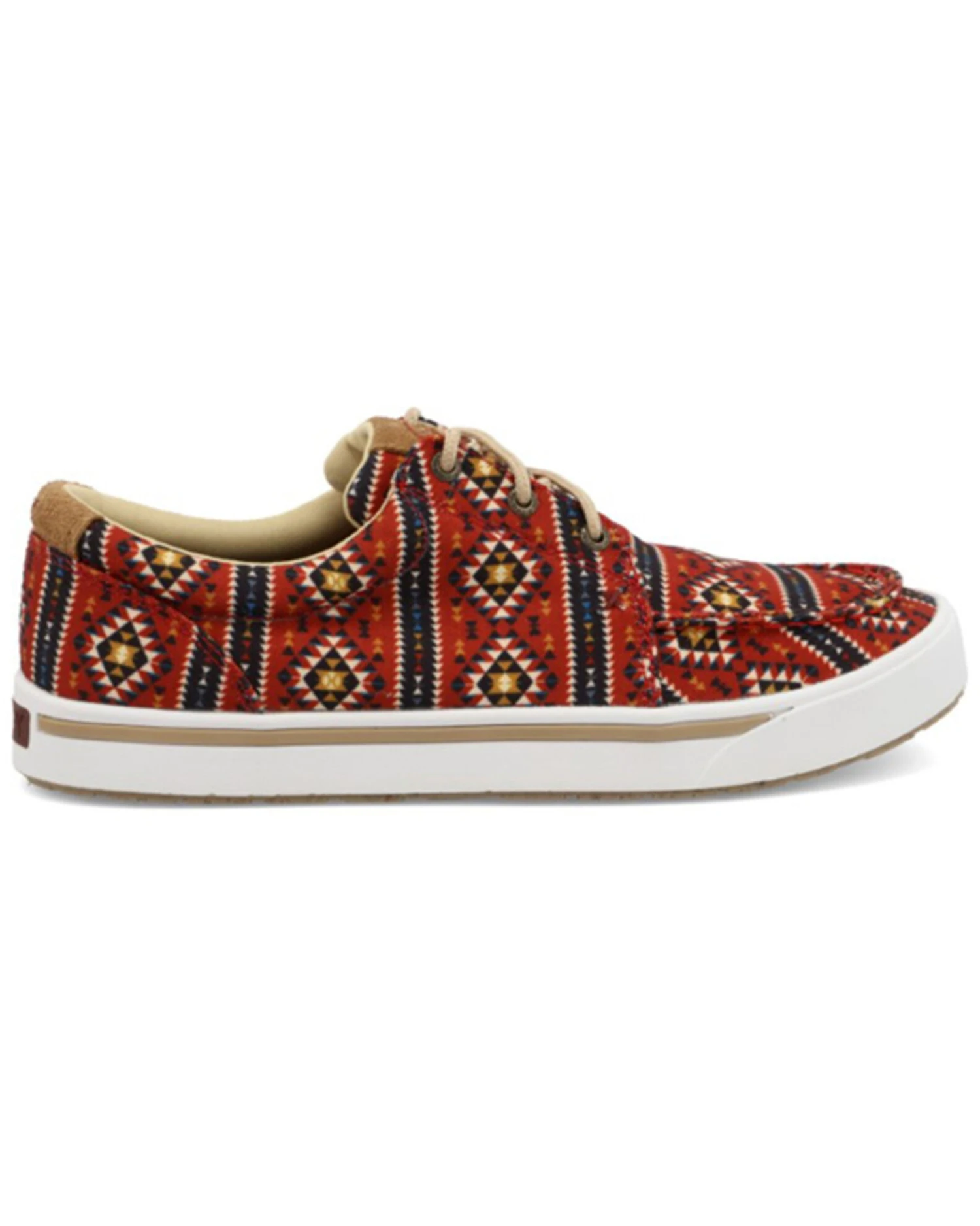 Twisted X Men's HOOey Multi Southwestern Print Causal Lace-Up Loper - Moc Toe - Image 4