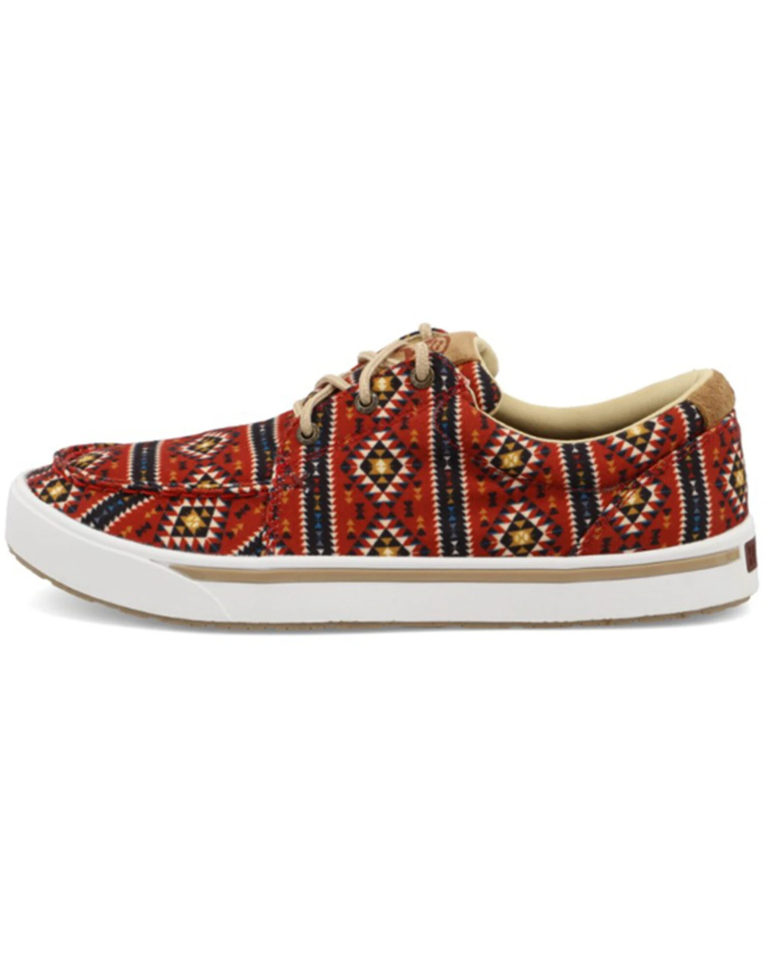 Twisted X Men's HOOey Multi Southwestern Print Causal Lace-Up Loper - Moc Toe - Image 6