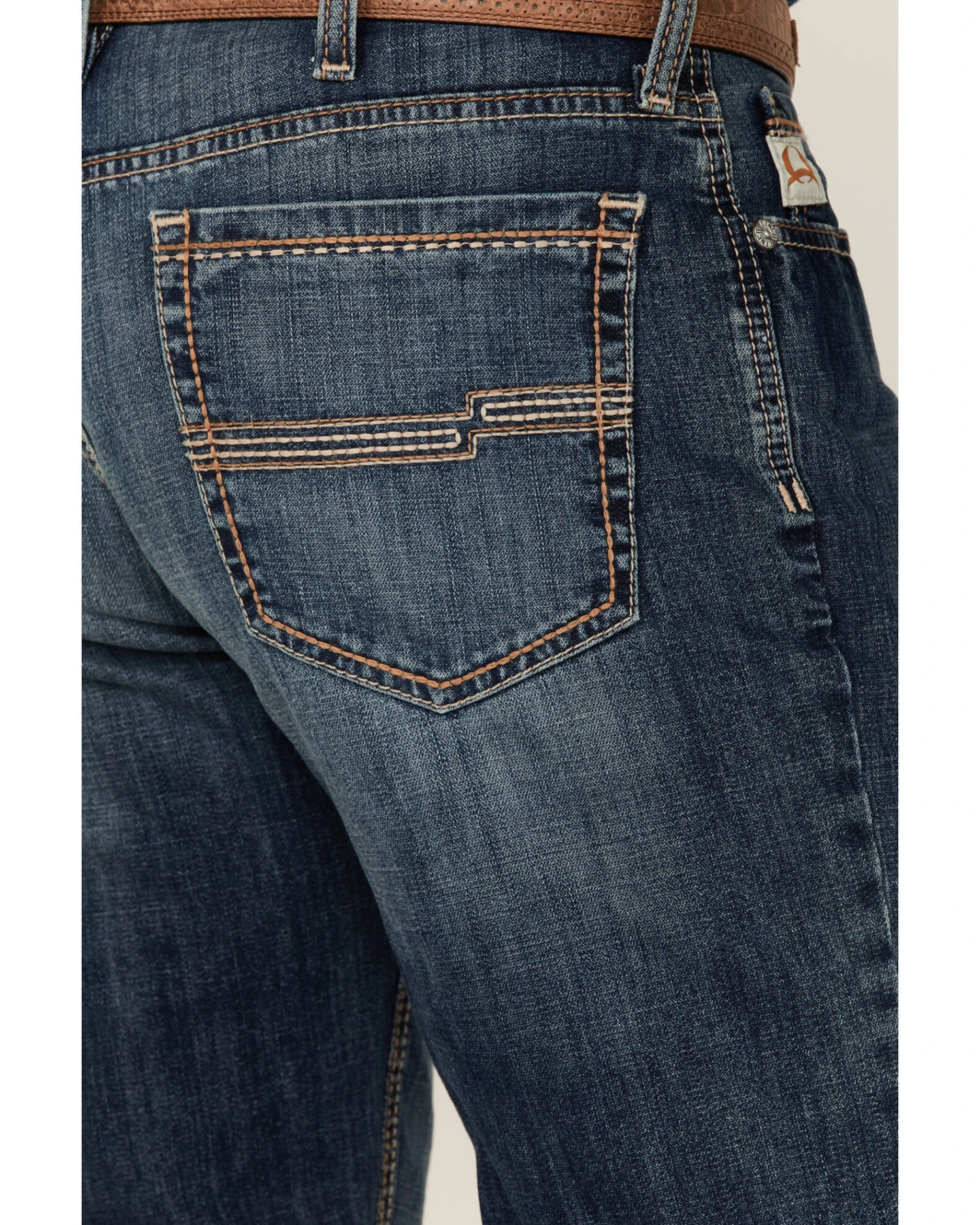 Cinch Men's Jesse Medium Stonewash Performance Stretch Slim Straight Jeans - Image 2