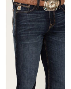 Cinch Men's Ian Dark Stonewash Rigid Slim Bootcut Jeans