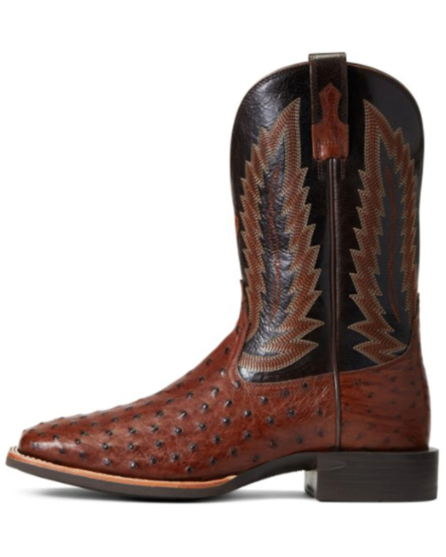 Ariat Men's Full Quill Ostrich Quantum Primo Western Boot - Broad Square Toe - Image 4