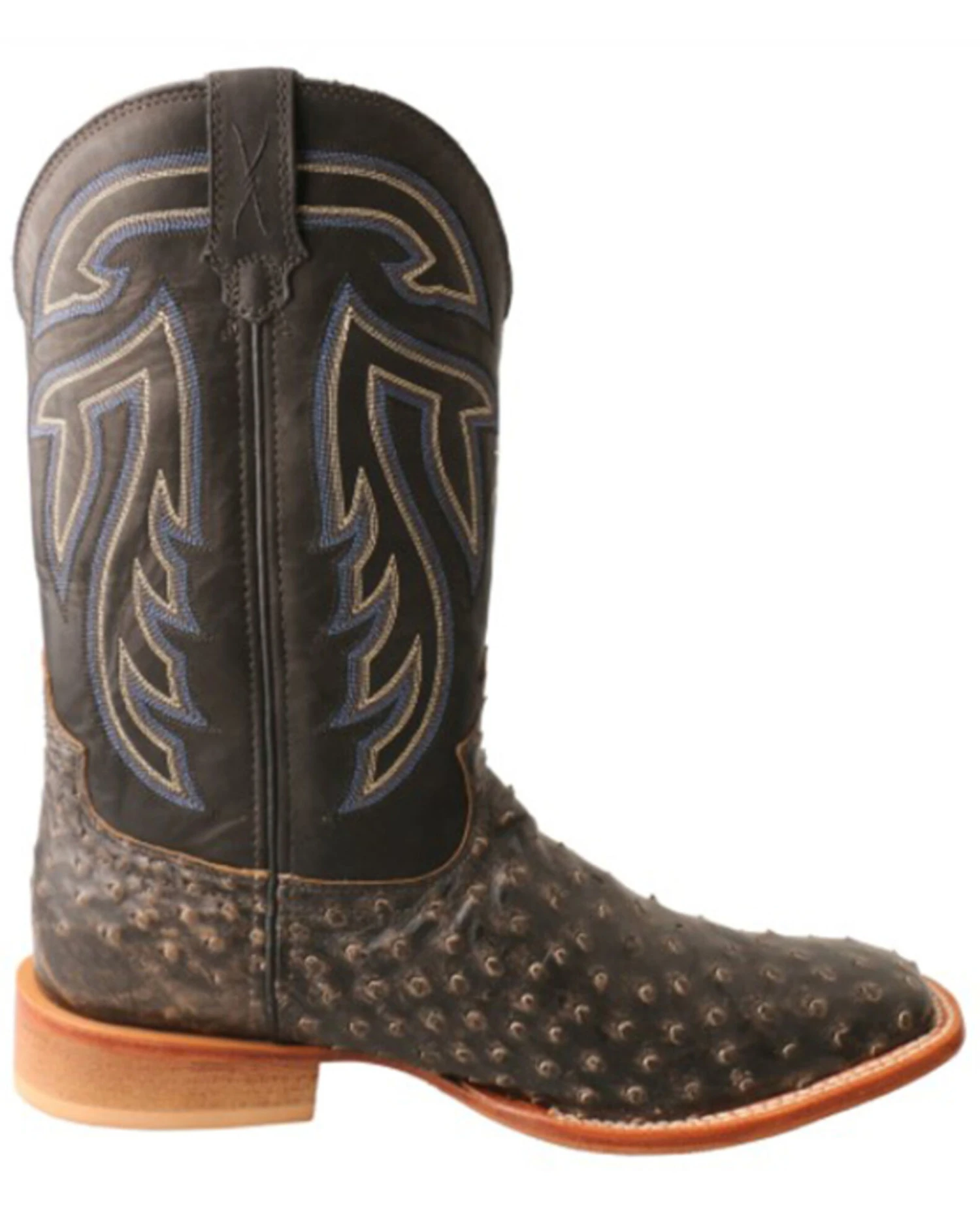 Twisted X Twistex X Men's Ruff Stock Fill-Quill Ostrich Vamp Exotic Western Boot - Broad Square Toe - Image 5